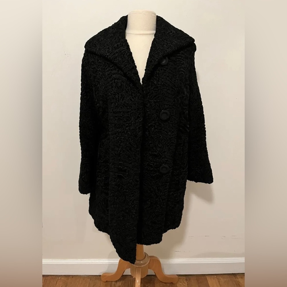 Dayton’s Vintage 1960s 1950s Lamb Fur Coat Jacket - Medium